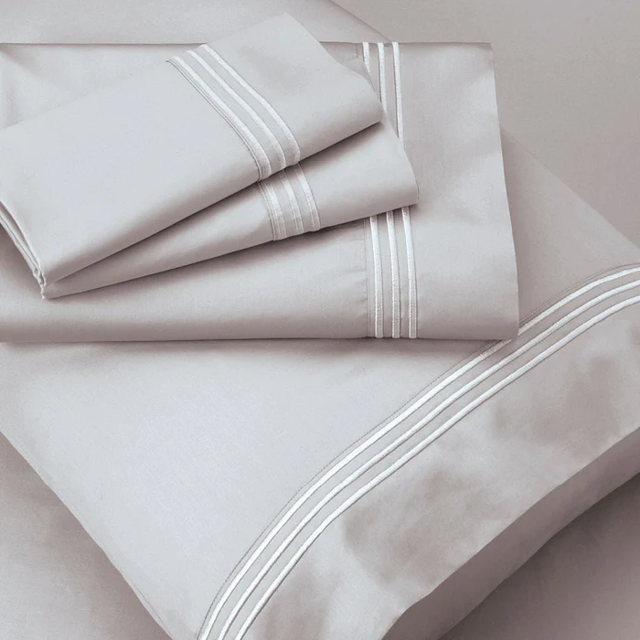 Purecare Supima® Ultra Premium Cotton Sheets - Queen Size in Dove Grey