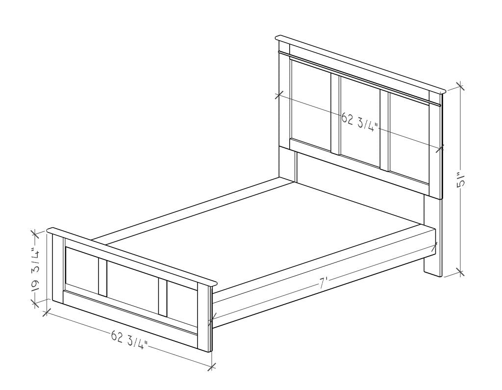 Queen Headboard, Footboard, and Rails by Perdue Furniture