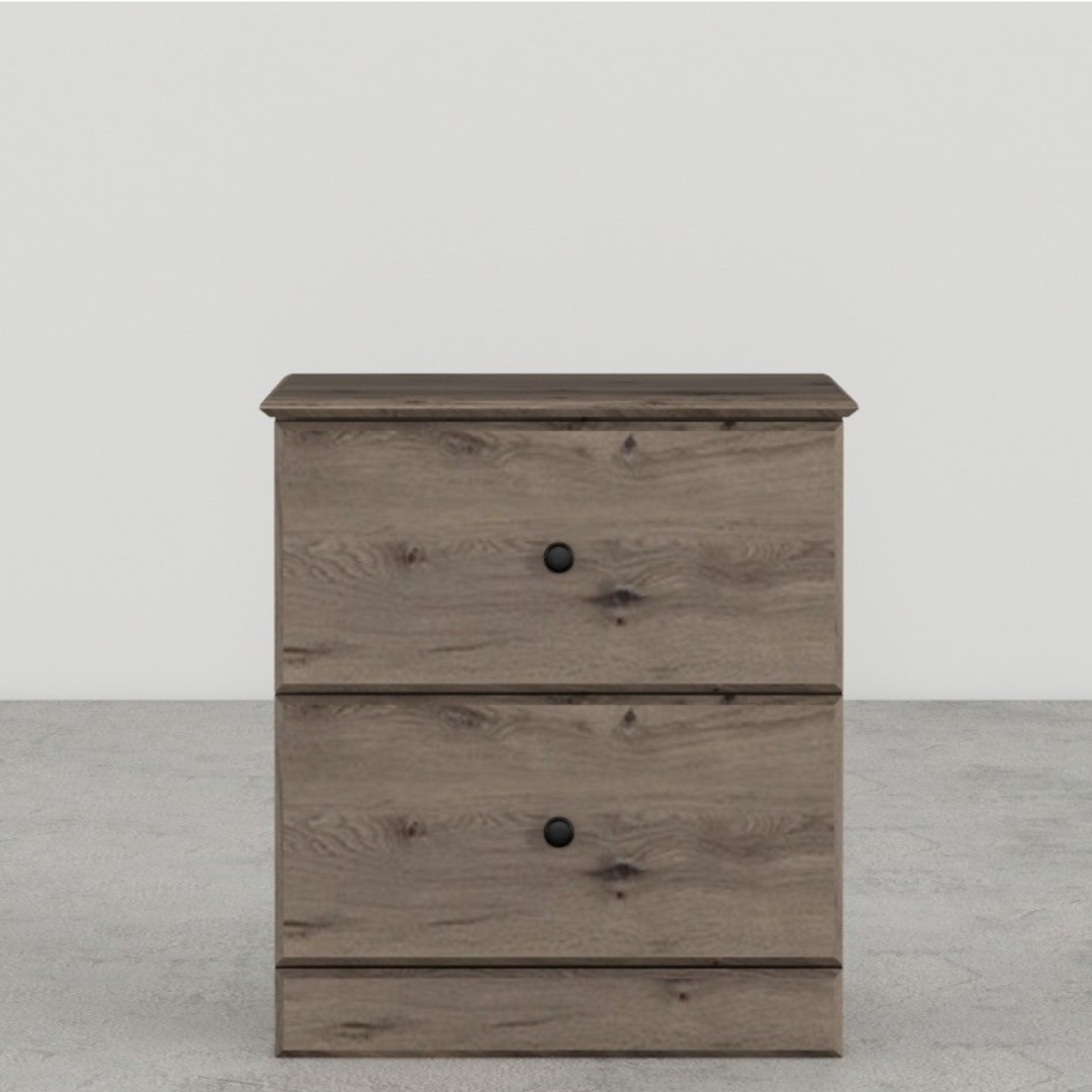 2 Drawer Weathered Ash Nightstand by Perdue Furniture