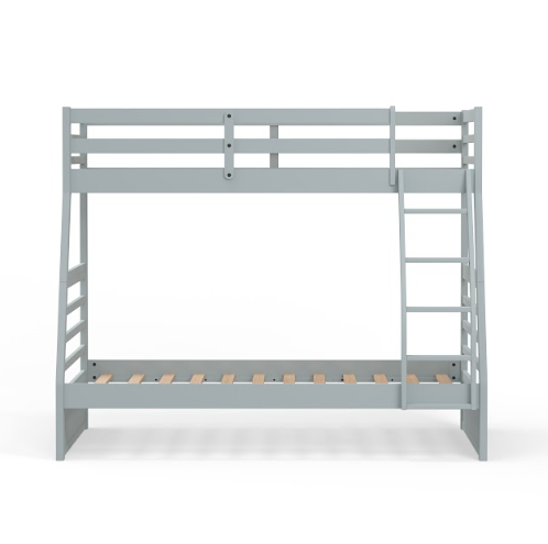 Curved TWIN OVER FULL Bunk Bed in Grey