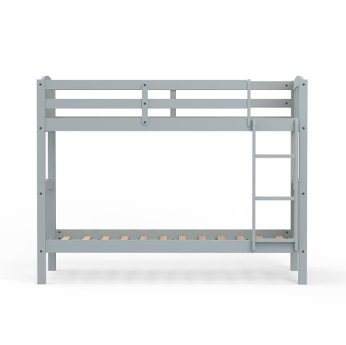 Curved TWIN OVER TWIN Bunk Bed in Grey
