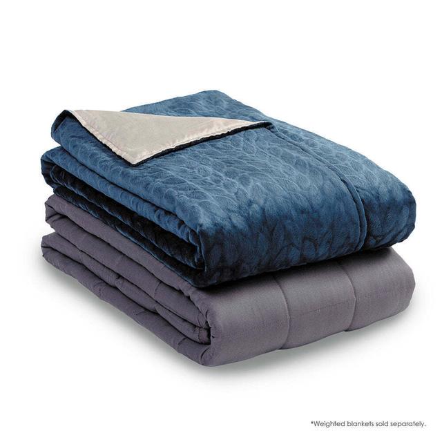 Weighted Blanket Cover by Purecane | reversible weighted blanket cover, Velveted Fleece, TENCEL™ Lyocell fibers